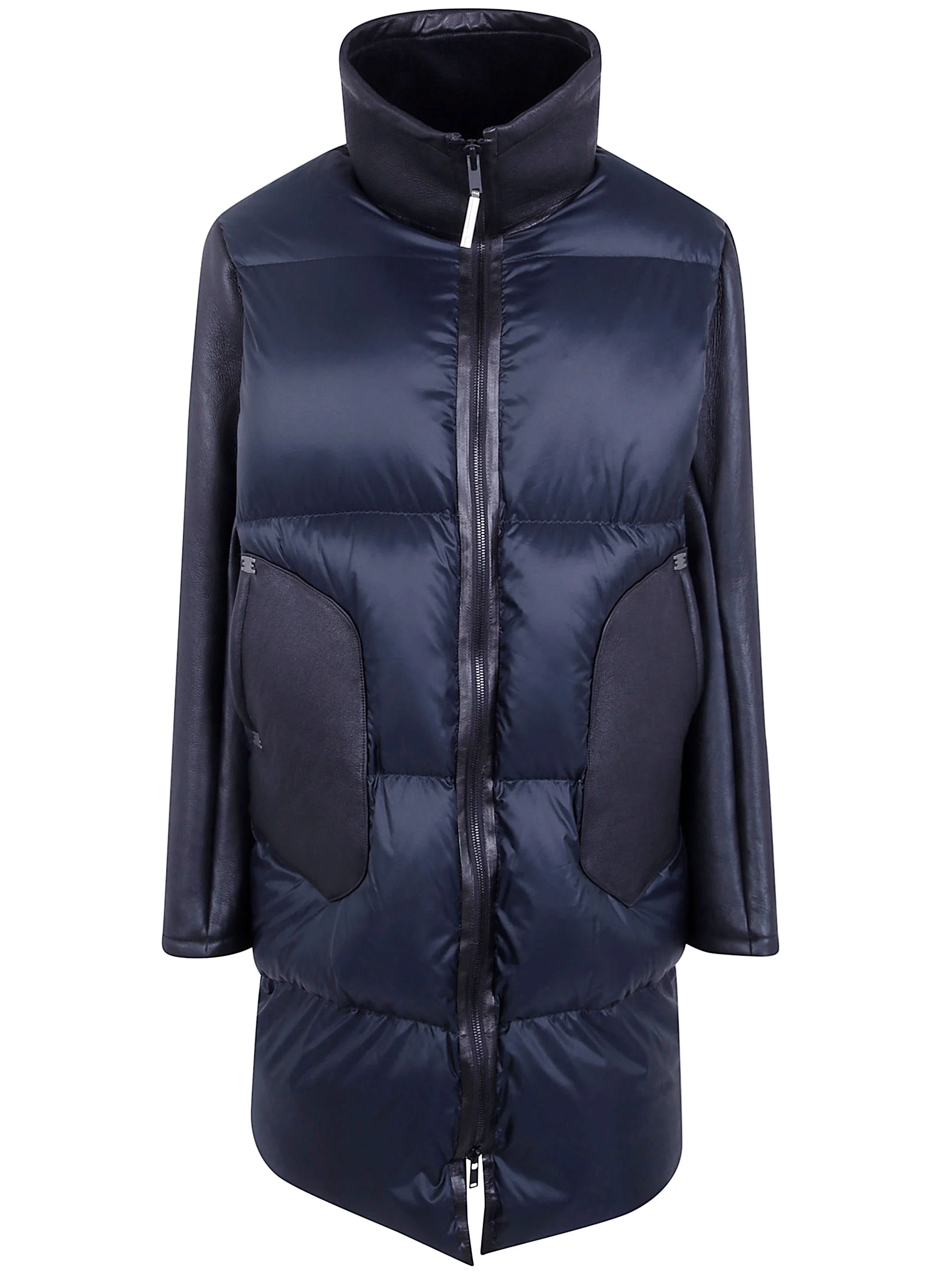 Long Jacket Leather Sleeves "Obstine" - 1