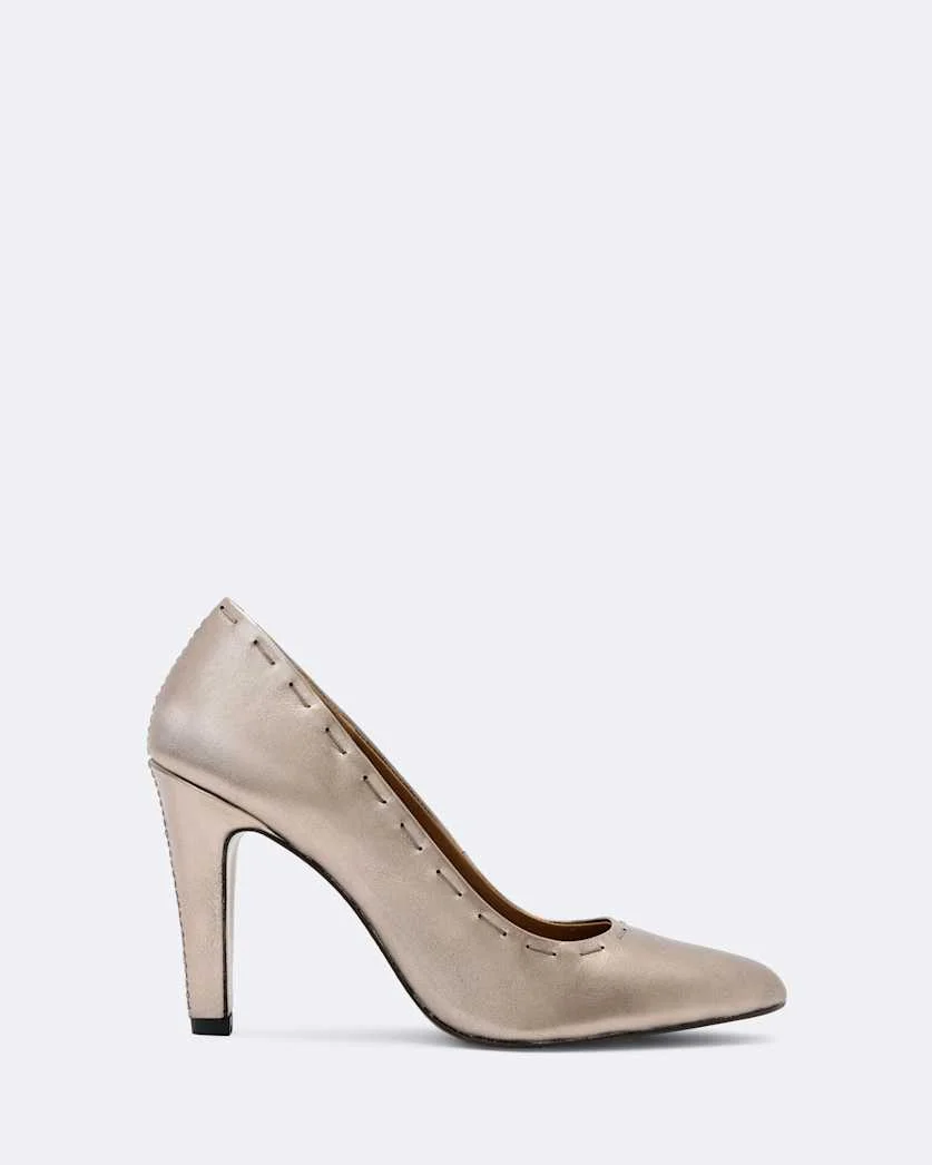ANNA HAND-STITCH ALMOND-TOE COURT SHOE - 1