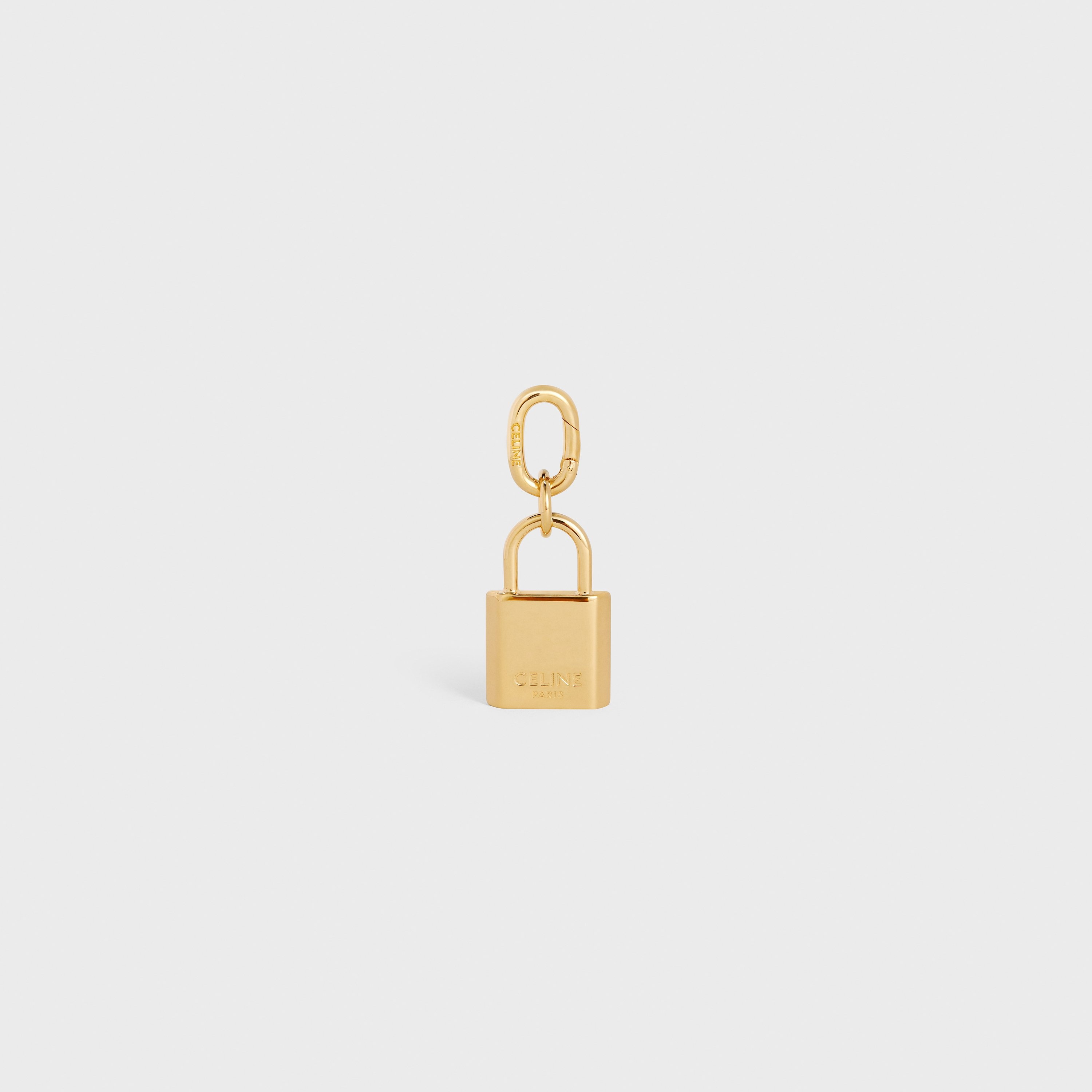 PADLOCK CHARM in Brass - 1