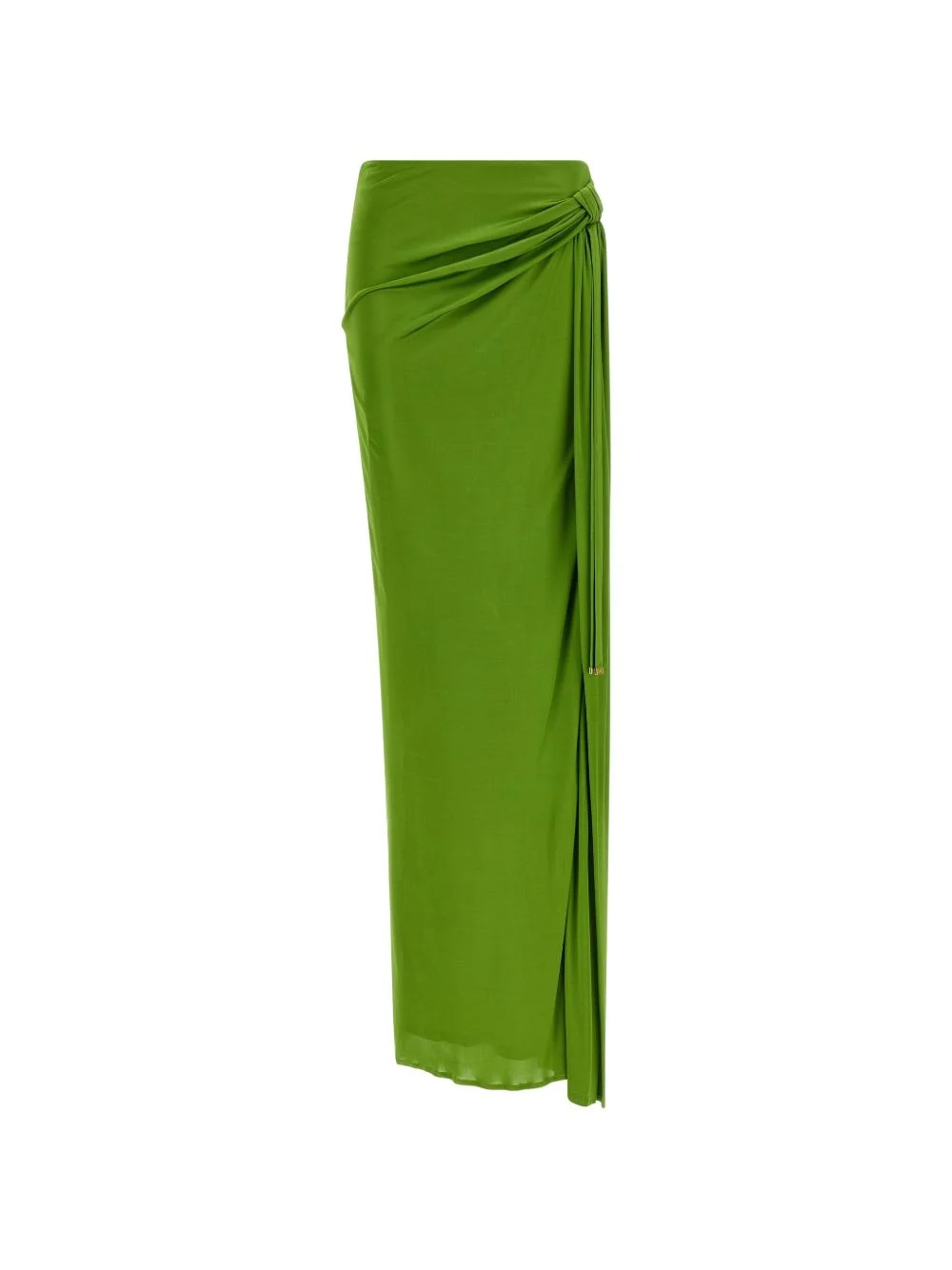 draped side-slit maxi skirt - 1