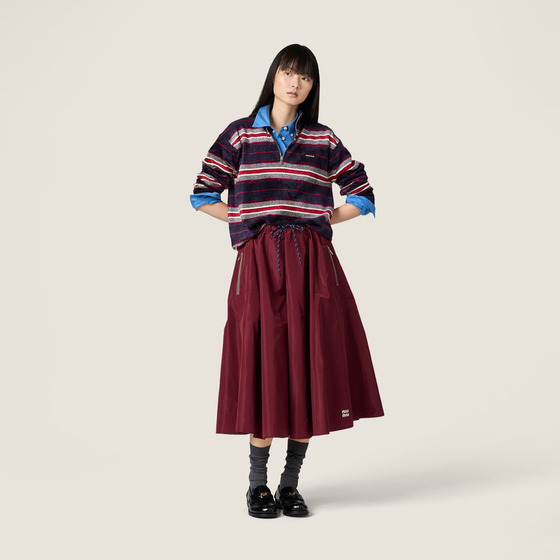 Miu Miu Technical fabric skirt outlook