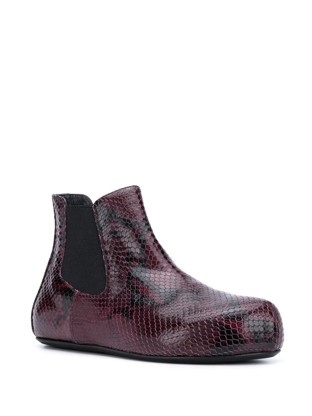 snakeskin-effect ankle boots - 2