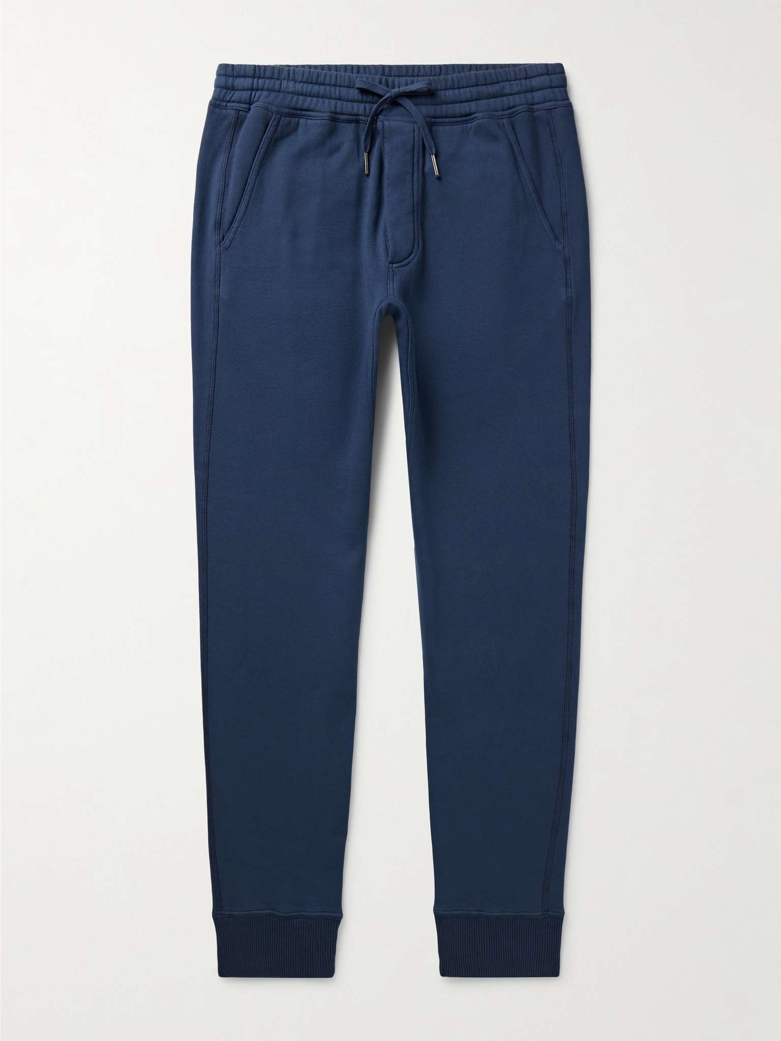 Tapered Garment-Dyed Cotton-Jersey Sweatpants - 1