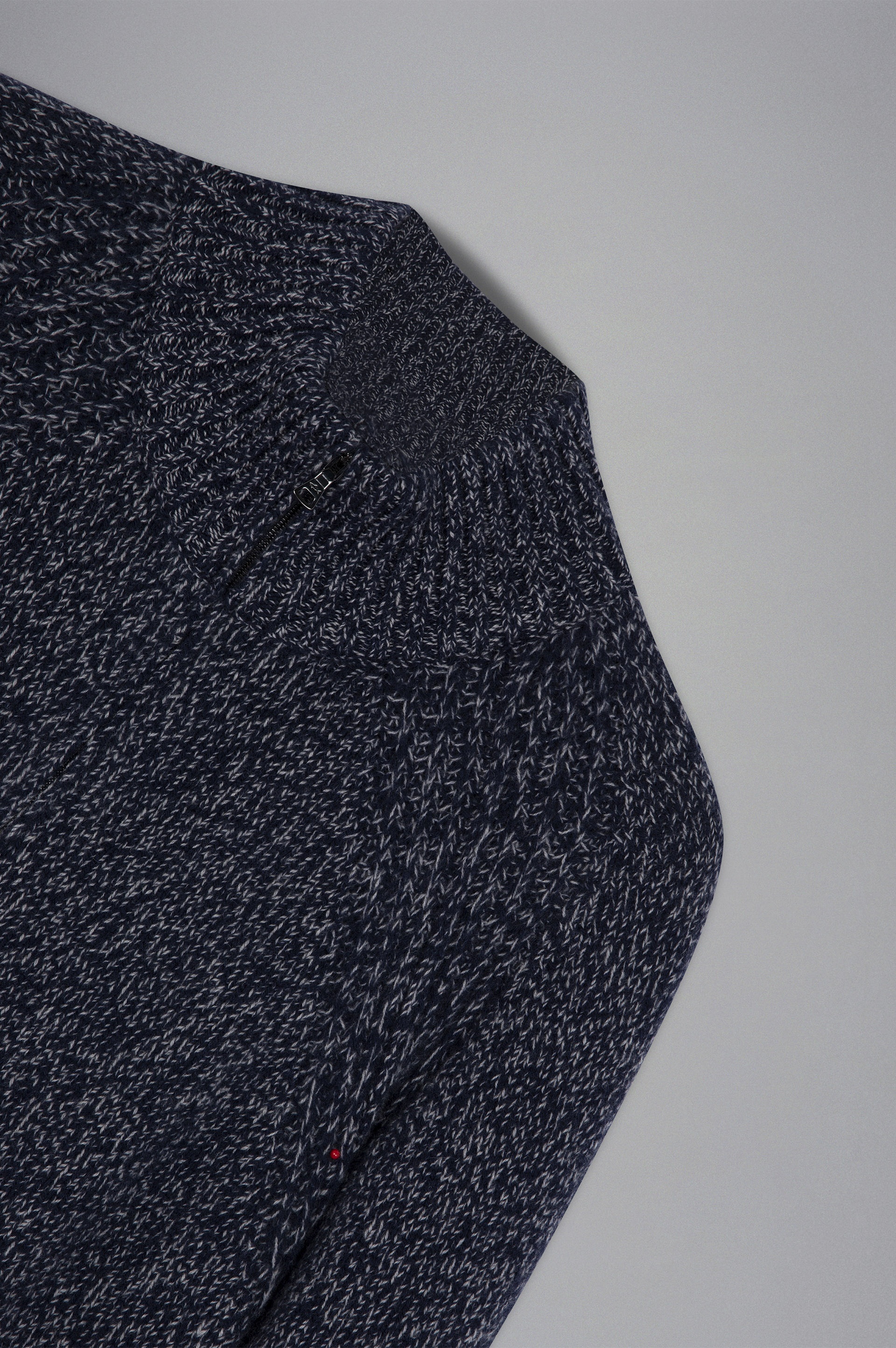 WOOL AND CASHMERE MELANGE TURTLENECK SWEATER - 5