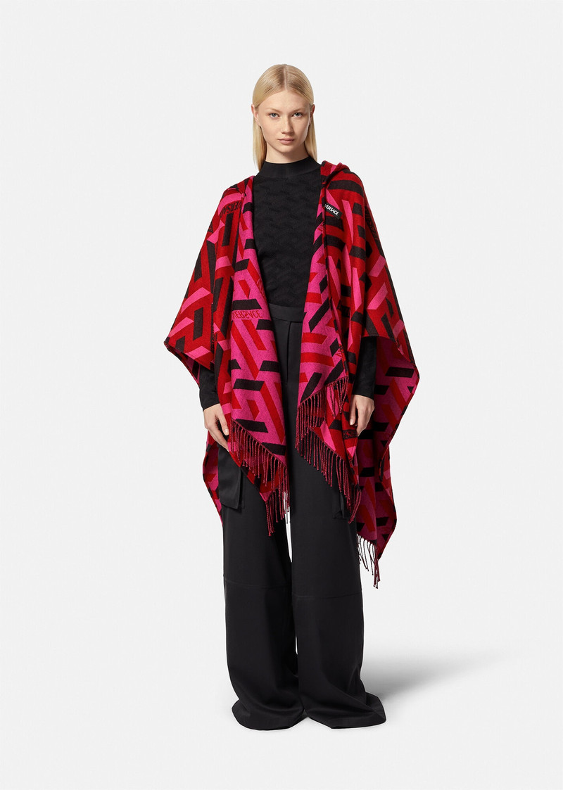 La Greca Fringed Poncho 3