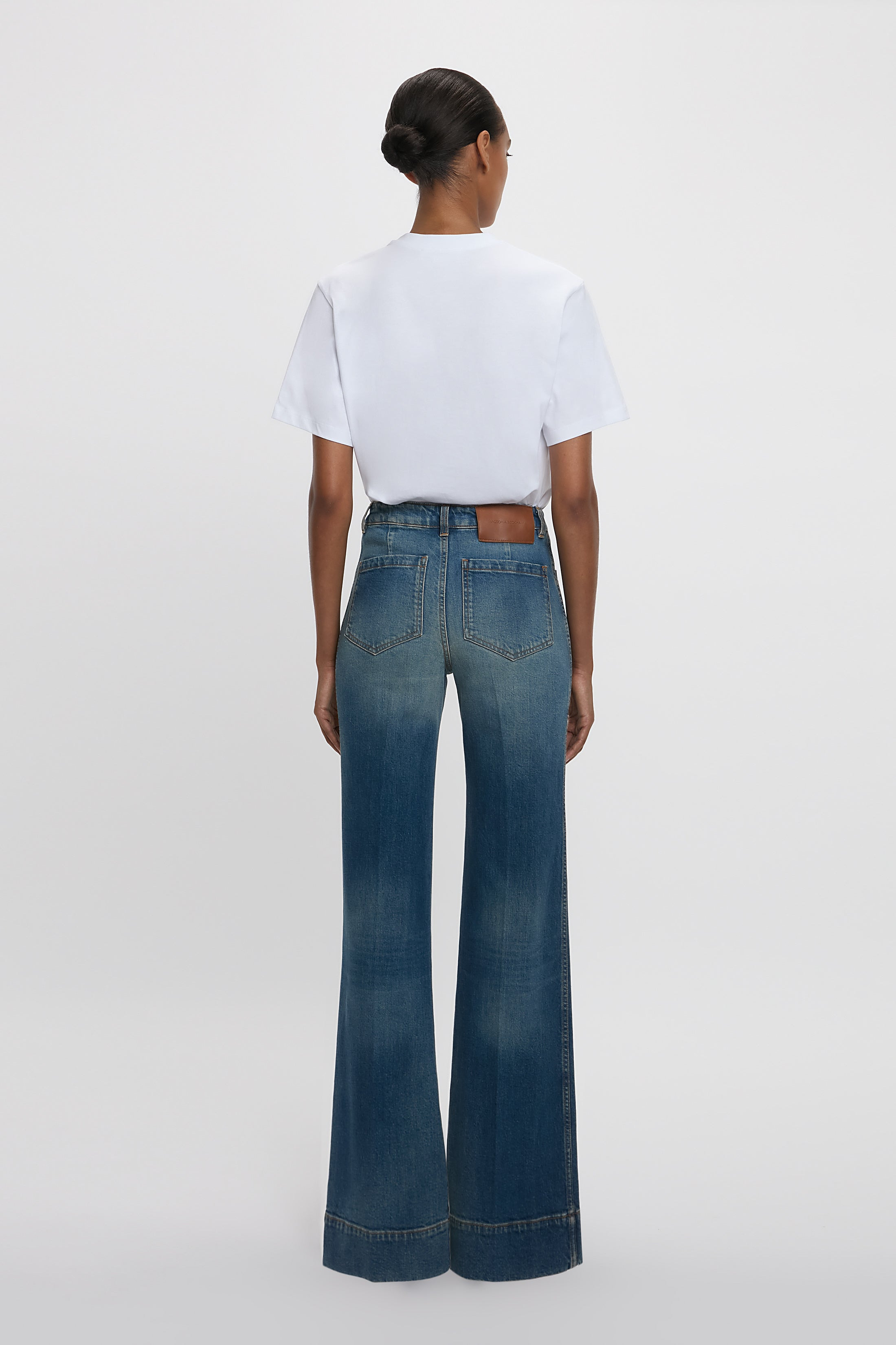 Exclusive Alina High Waisted Jean In Mid Blue - 4
