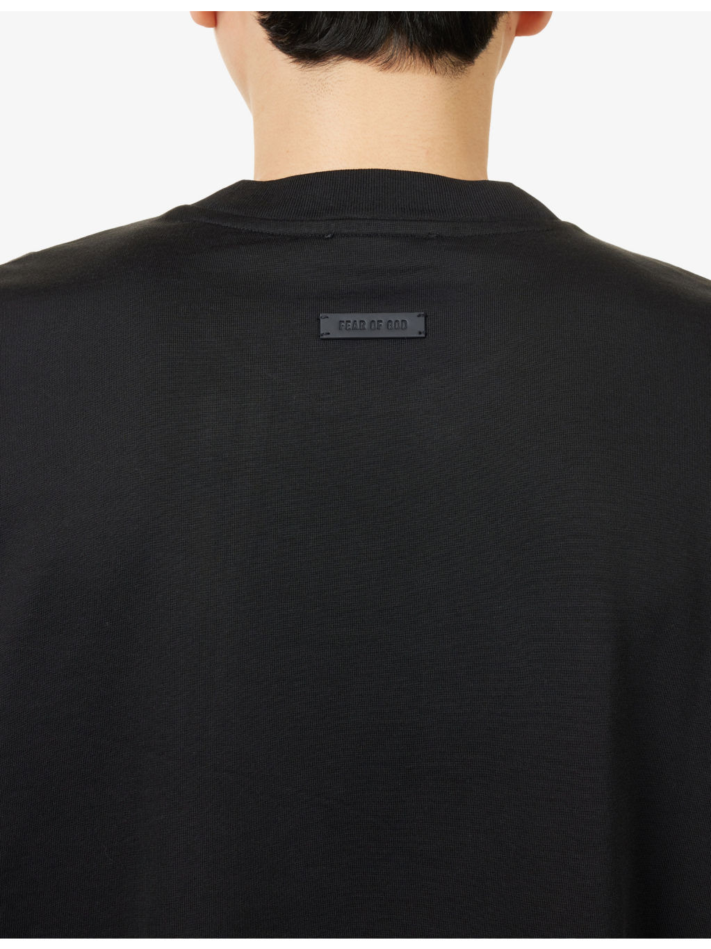 Crewneck Relaxed-Fit Cotton Blend T-Shirt - 5