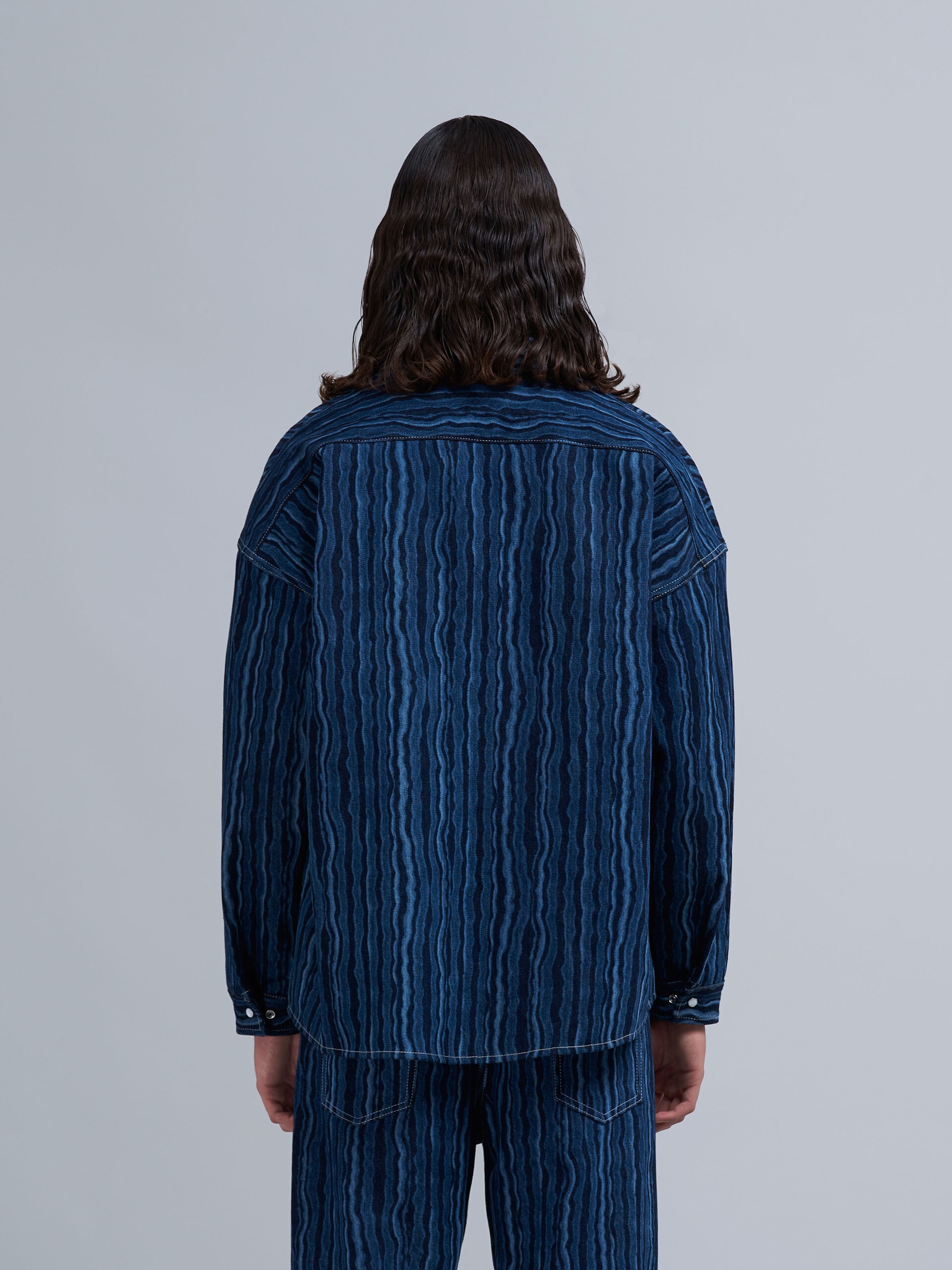 STRIPED DEGRADÈ DENIM SHIRT - 3