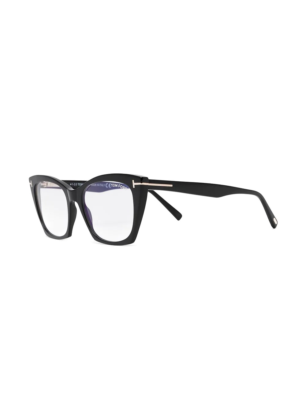 cat-eye clear-lens glasses - 2