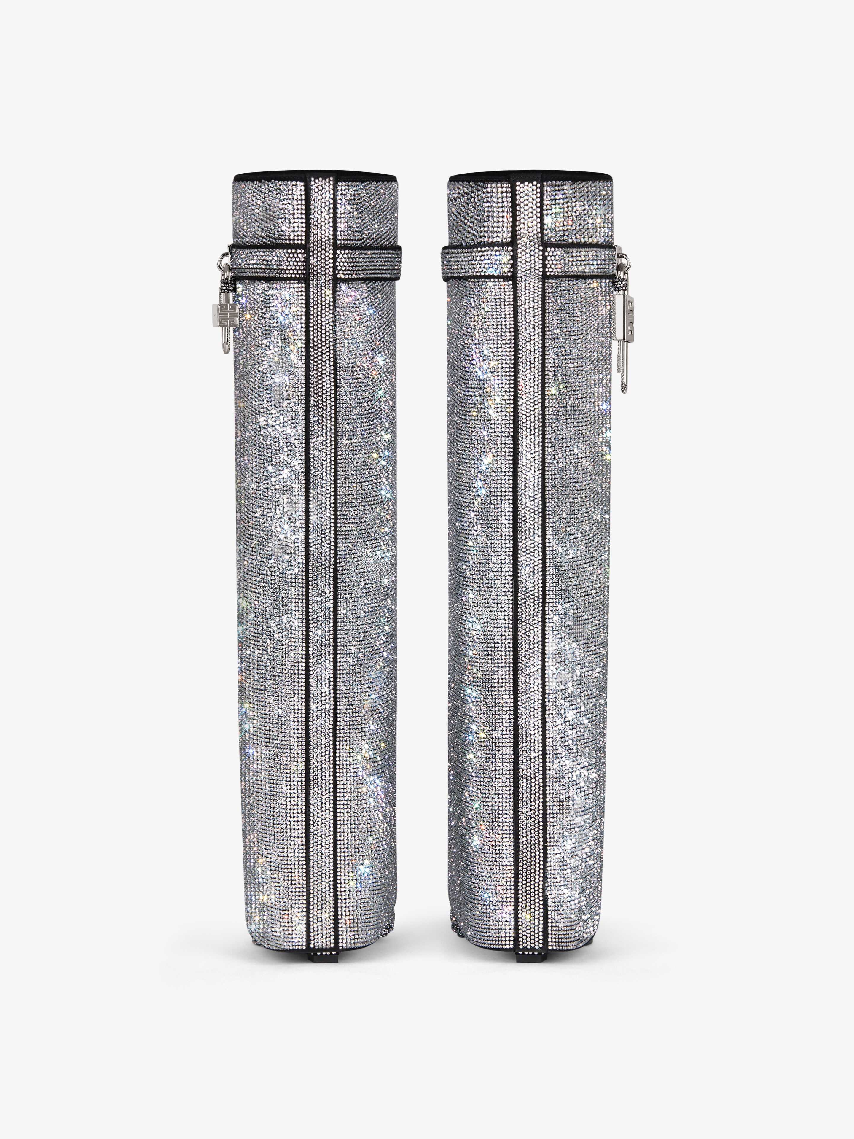SHARK LOCK BOOTS IN SUEDE WITH STRASS - 6