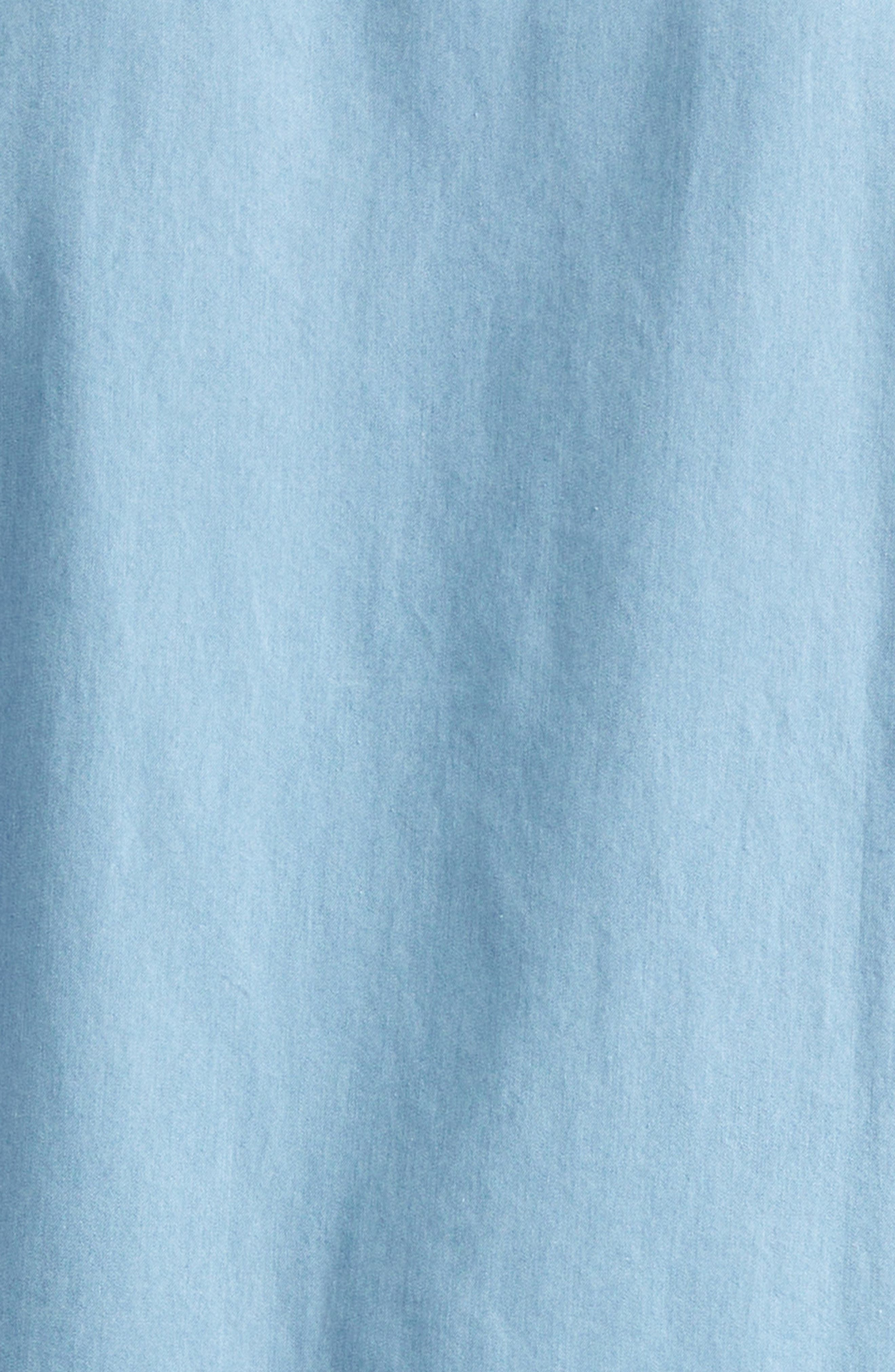 ZEGNA Denim Button-Up Shirt in Light Blue at Nordstrom - 6