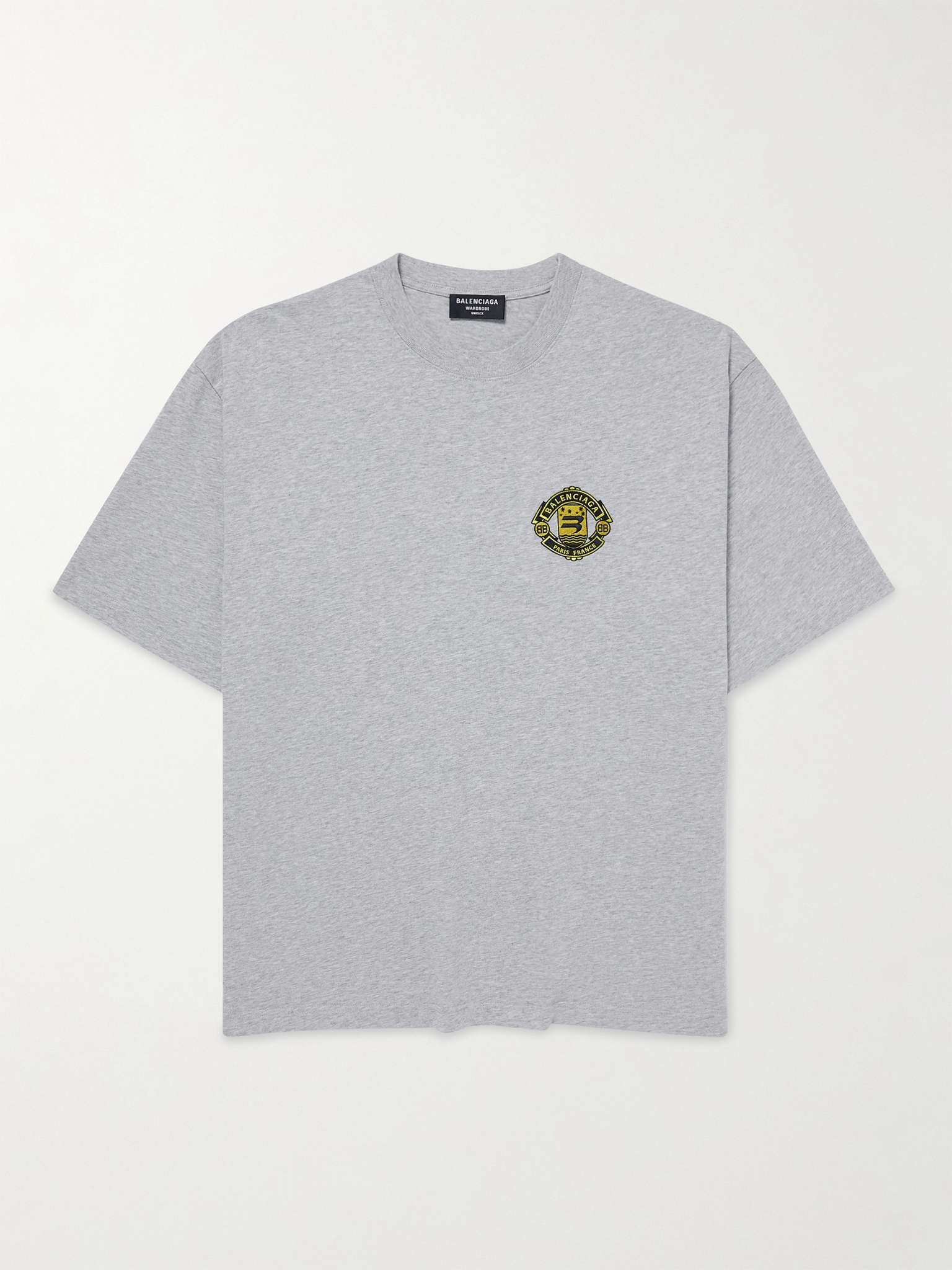 Oversized Logo-Embroidered Cotton-Jersey T-Shirt - 1