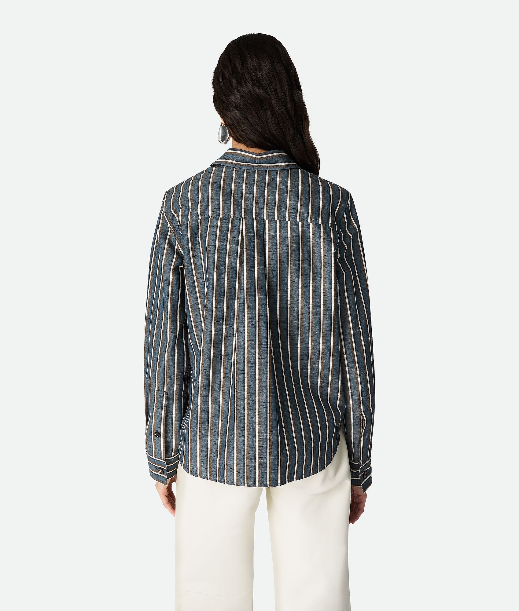 Cotton And Linen Stripe Shirt - 3