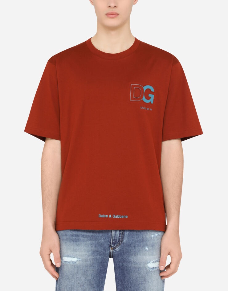 Cotton T-shirt with 3D DG logo - 1