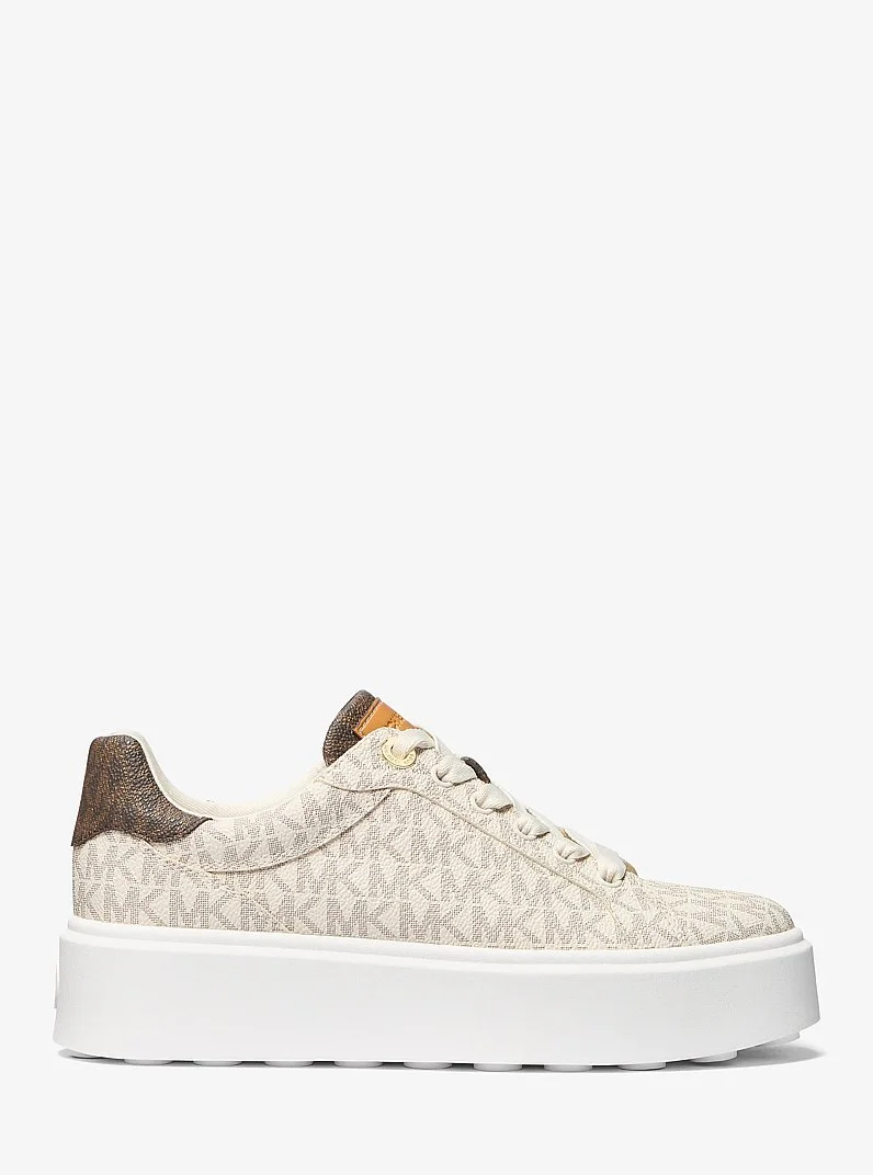 Romey Two-Tone Logo Platform Sneaker - 1
