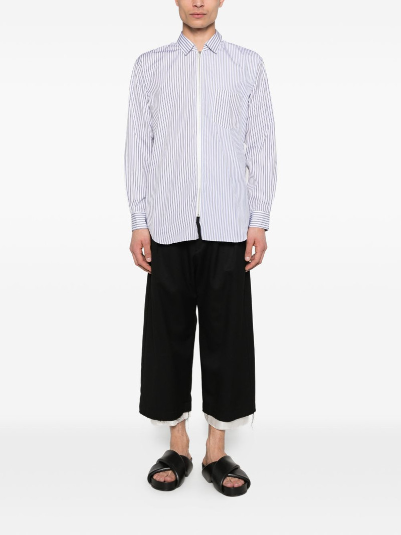 Comme des Garçons SHIRT striped zip shirt outlook