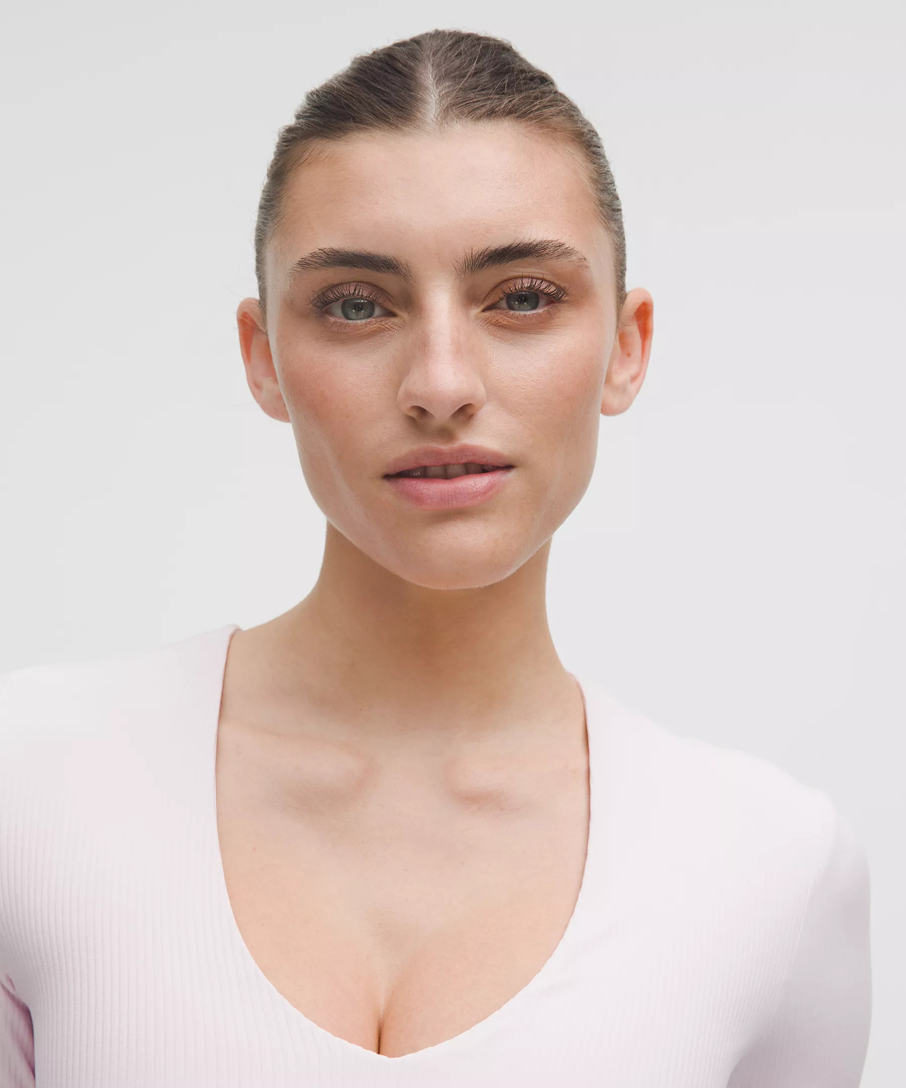 All It Takes Ribbed Nulu V-Neck Long-Sleeve Shirt *B-D Cups - 4