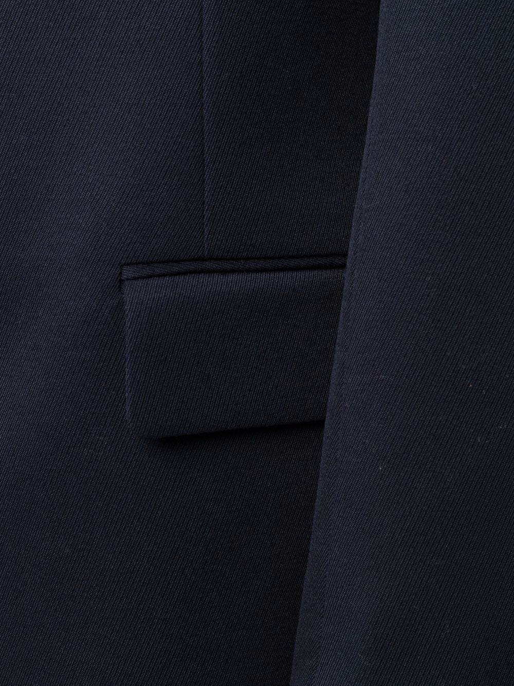 collarless mid-length coat - 5