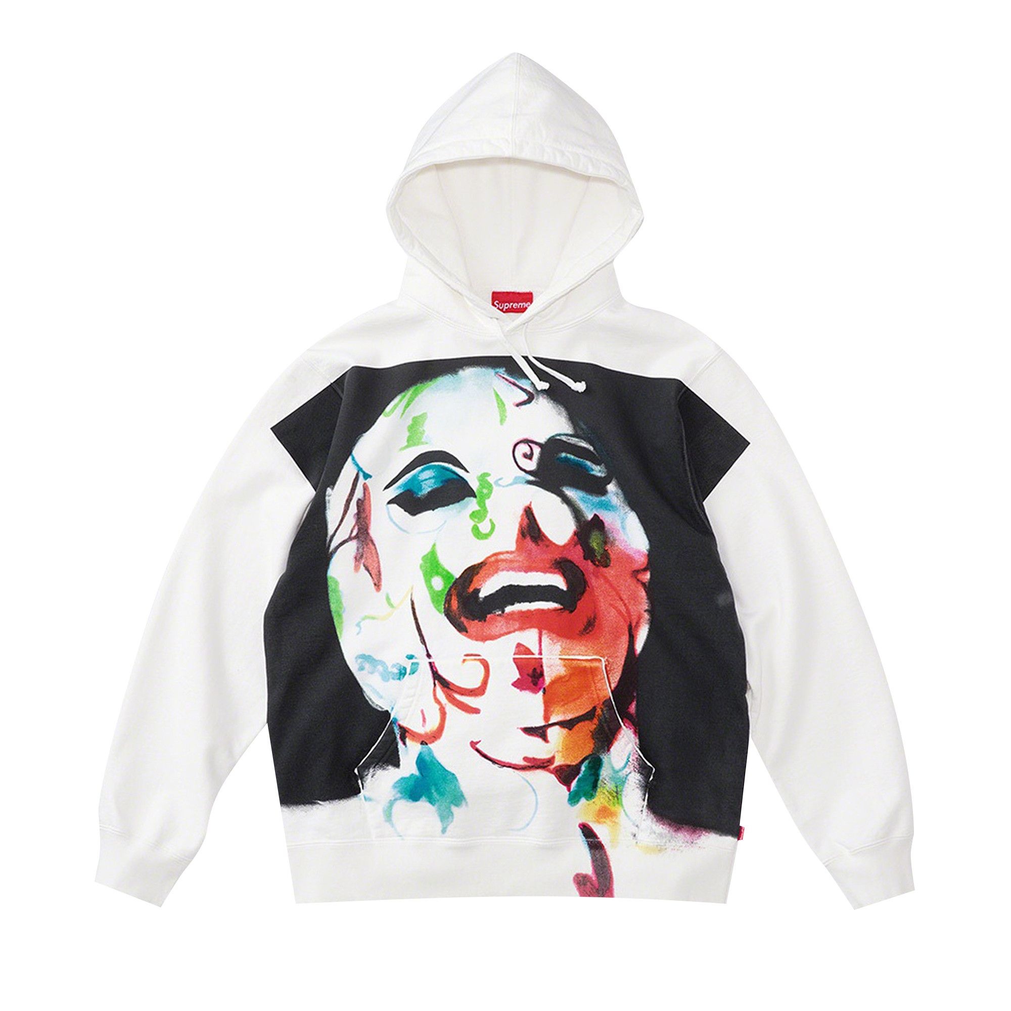 Supreme Leigh Bowery Airbrushed Hooded Sweatshirt 'White' - 1