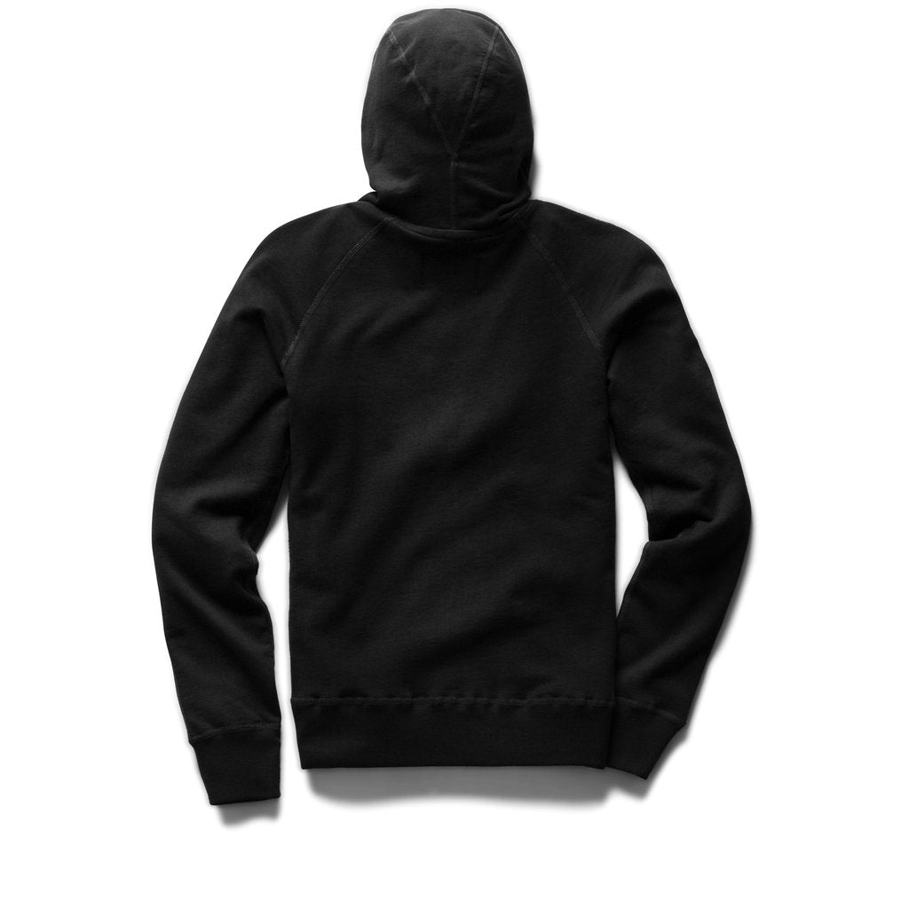 Lightweight Terry Zip Hoodie Black - 2