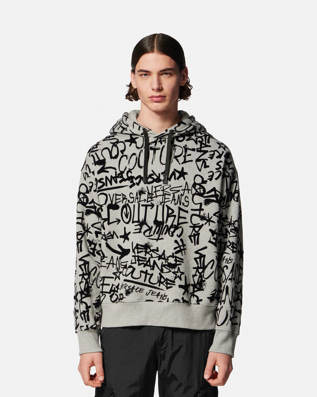 Graffiti Flock Hoodie - 3