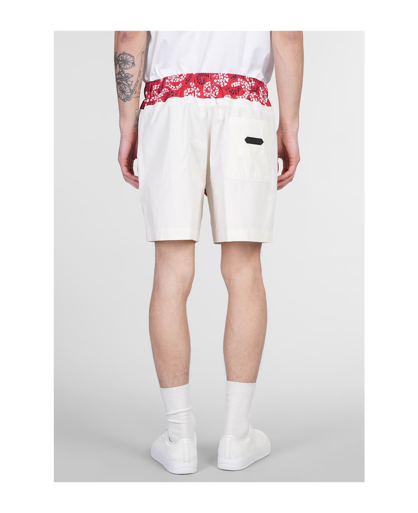 Shorts In Beige Cotton - 3
