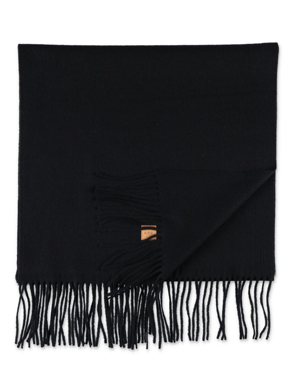 fringed wool scarf - 2