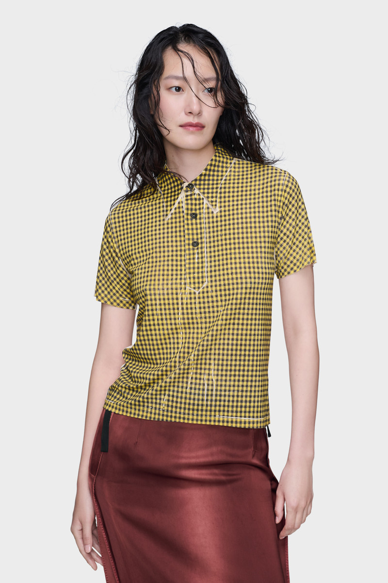 Maison Margiela Gingham polo shirt outlook