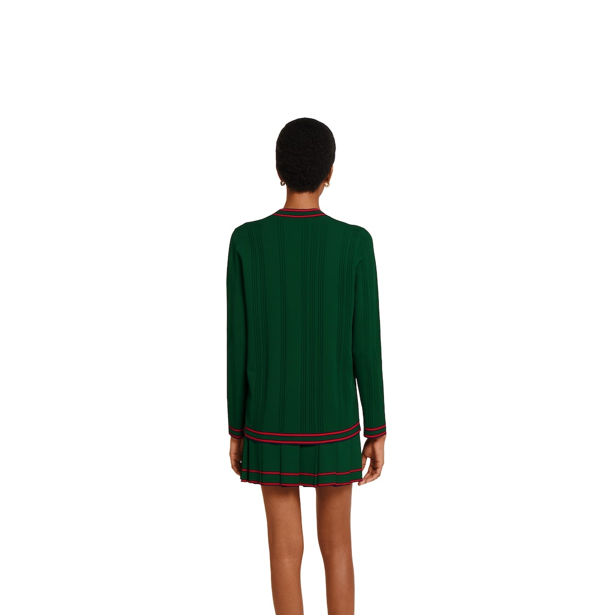 Stretch viscose cardigan with embroidery - 4