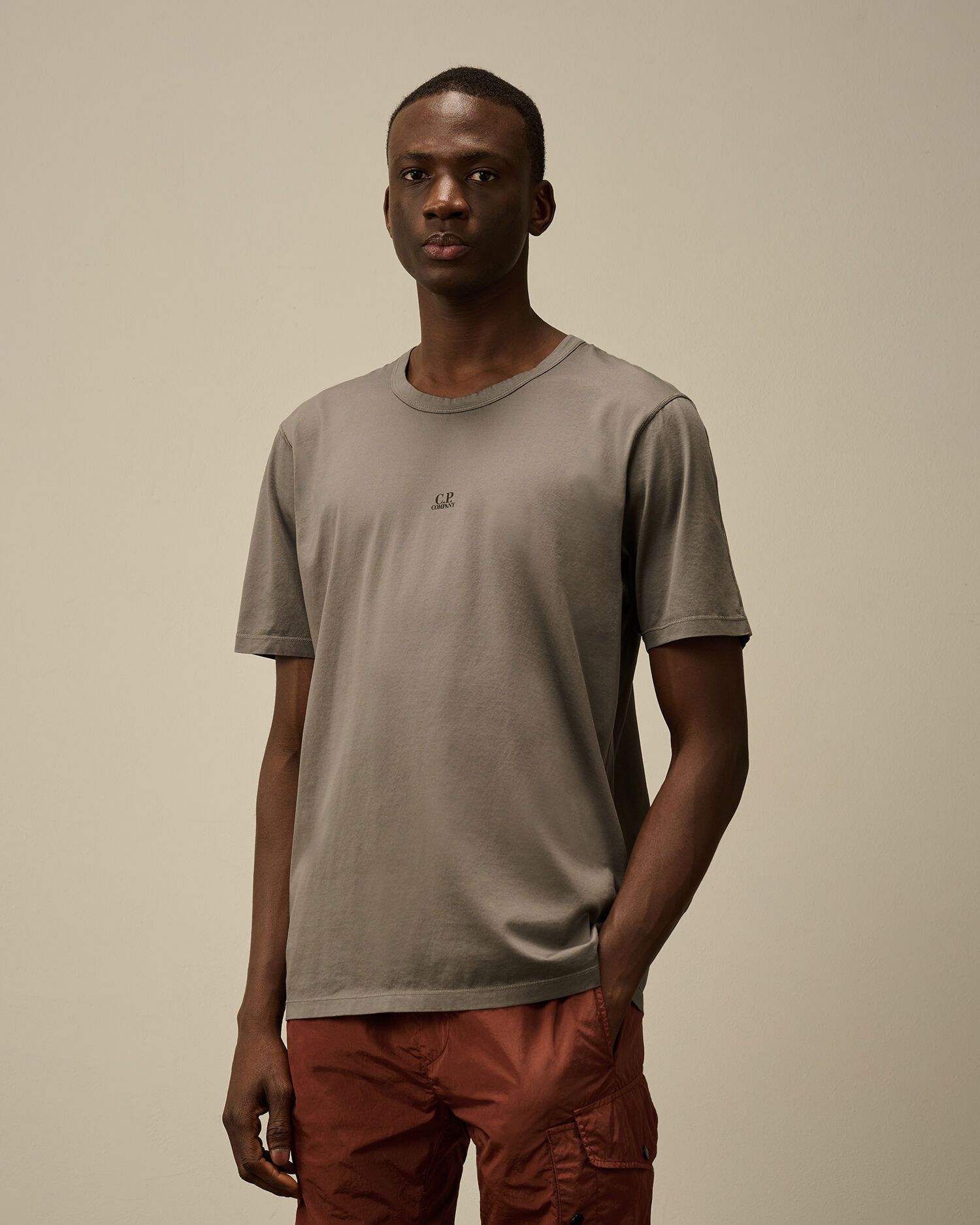 70/2 Mercerized Jersey Printed Logo T-Shirt - 3