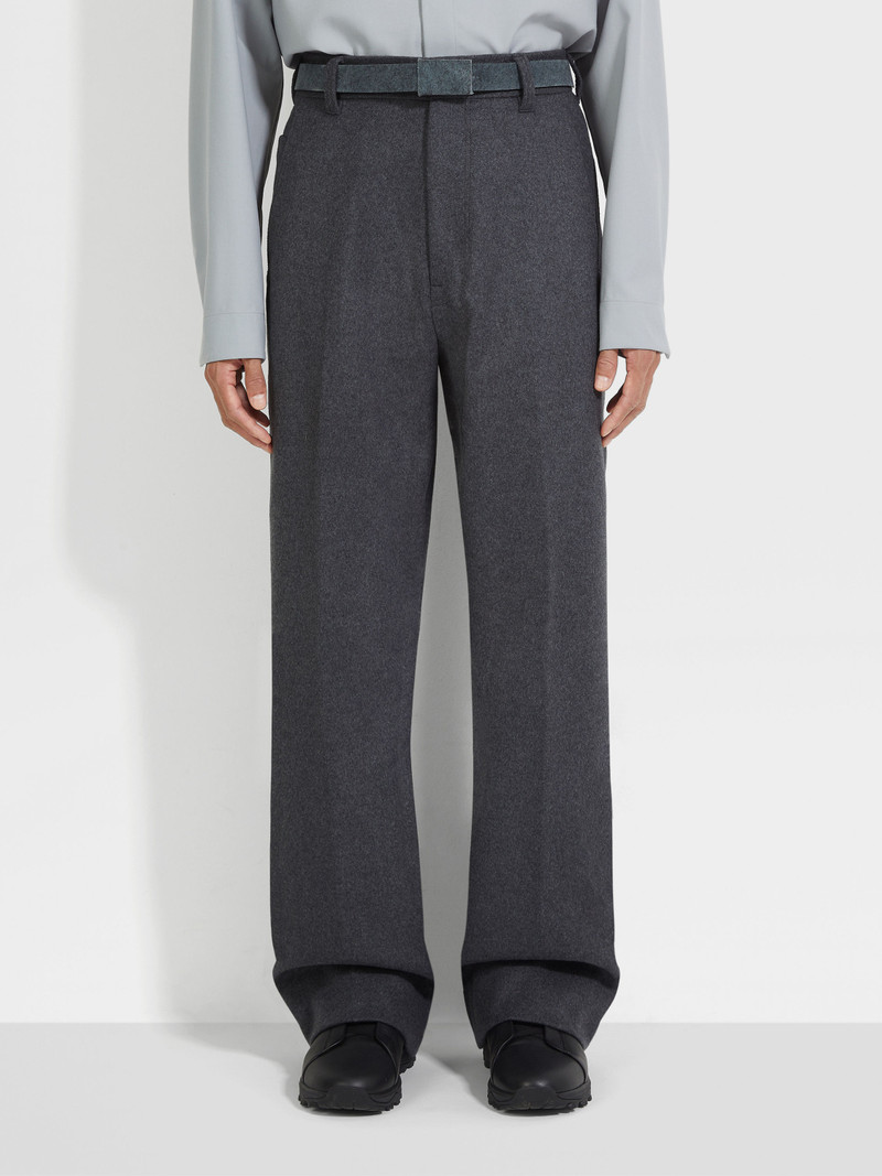 DARK GREY WOOL AND CASHMERE PANTS 5