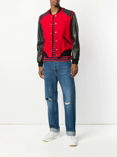 SAINT LAURENT Heaven varsity jacket outlook