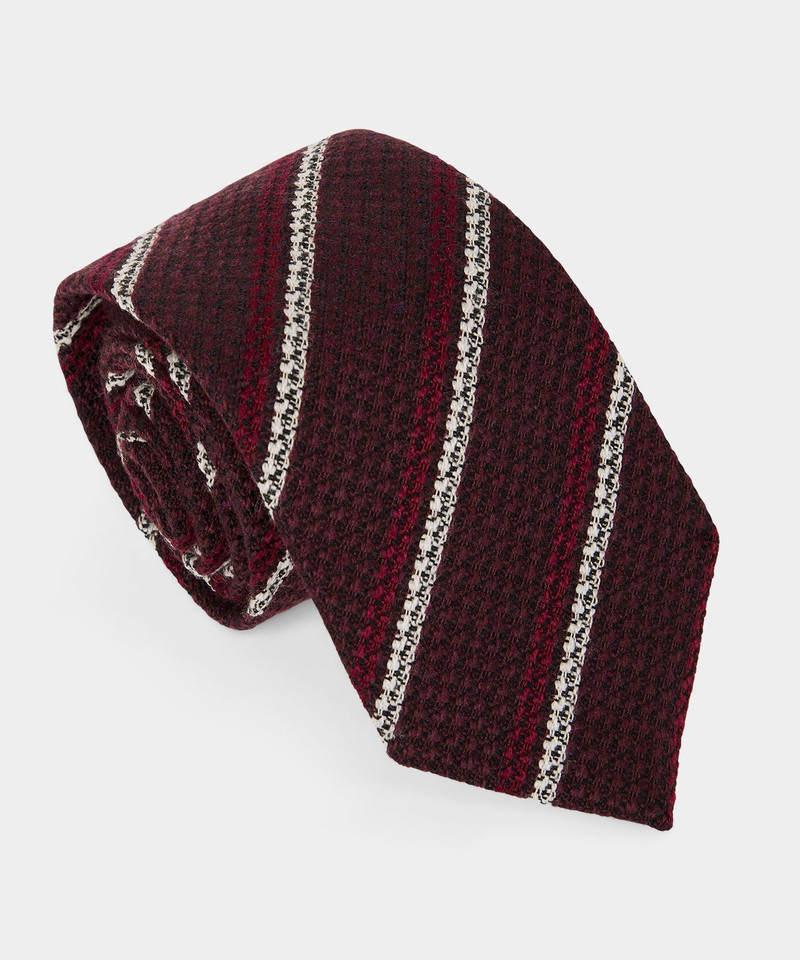 Italian Wool Regimental Stripe Tie 1