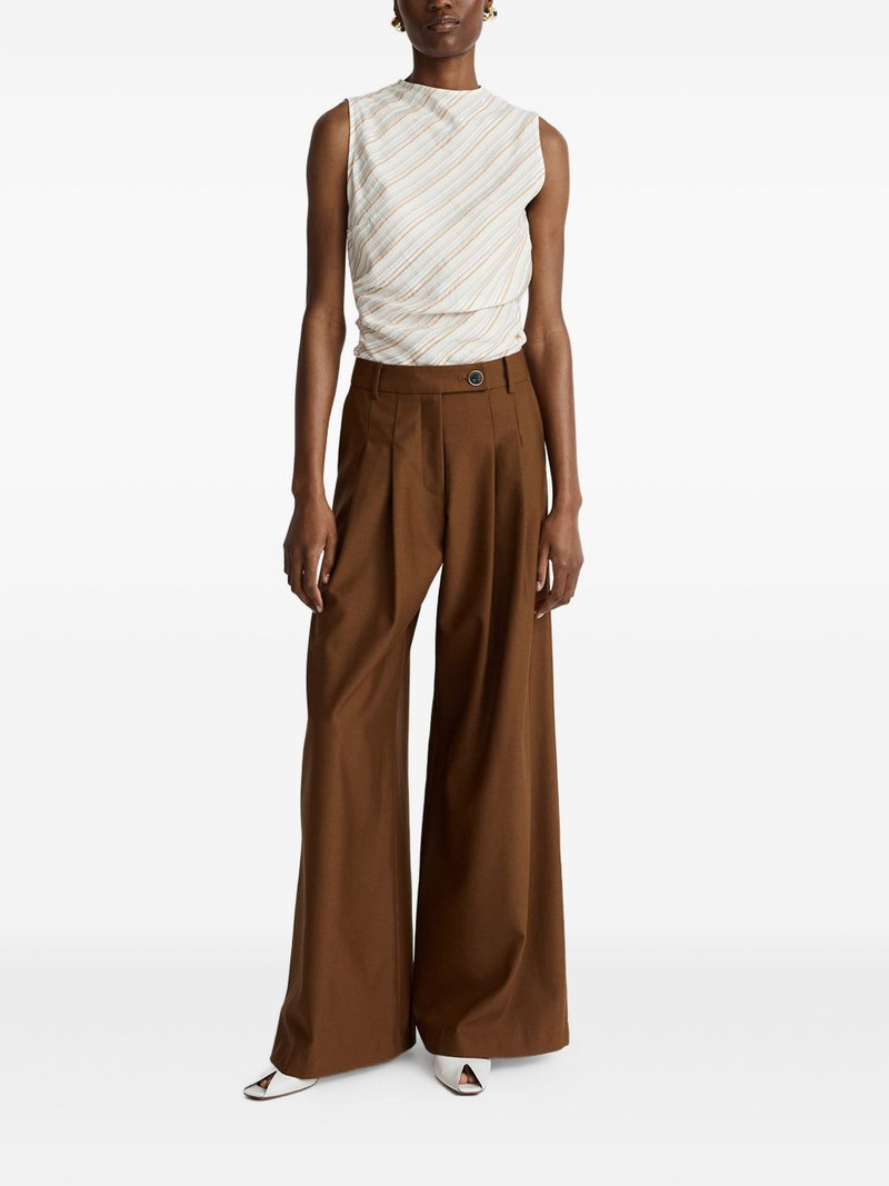 ANNA QUAN virgin-wool wide-leg trousers outlook
