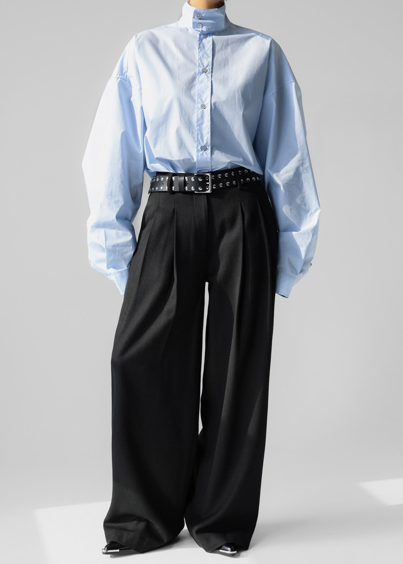 Riken Oversized Shirt - Sky Blue 12