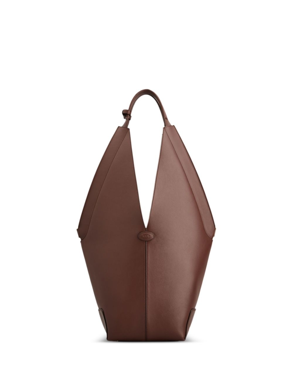 small leather tote bag - 1