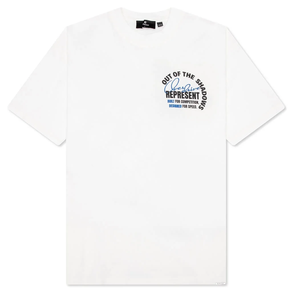 OUT OF THE SHADOWS T-SHIRT - FLAT WHITE - 1