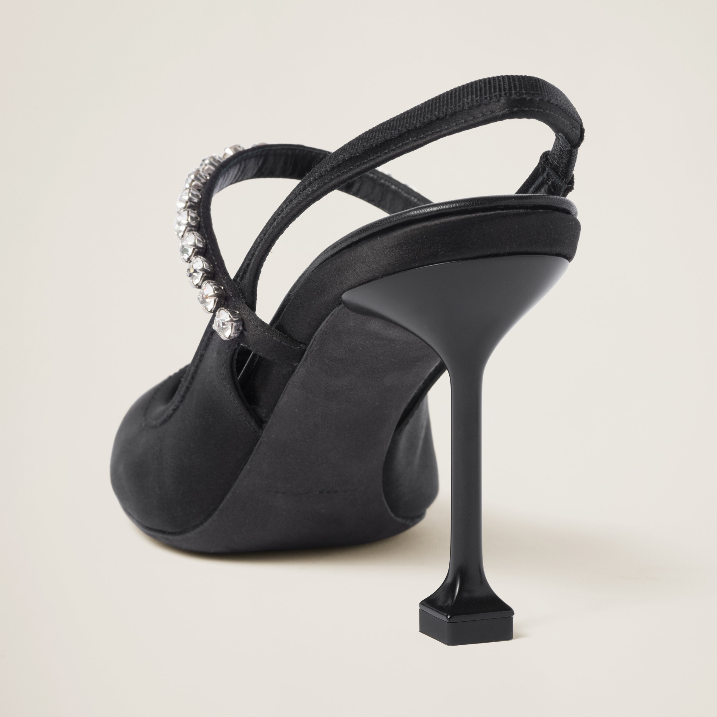 Satin slingback pumps - 3