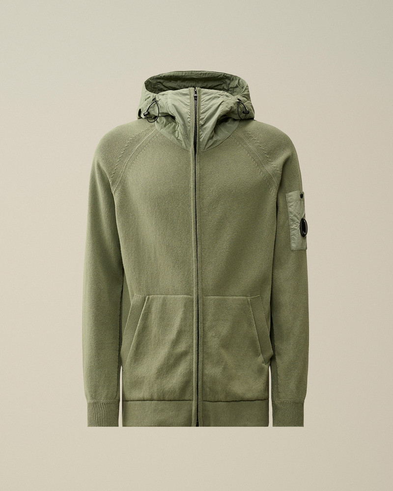 Cotton Mixed Hooded Knit 1