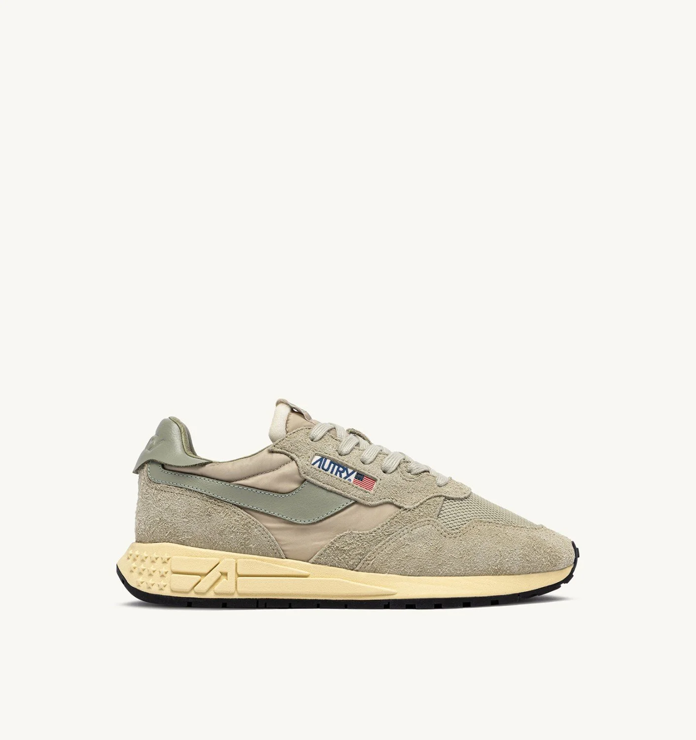 REELWIND LOW SNEAKERS IN SPONGE AND SEA GRASS NYLON AND SUEDE - 1