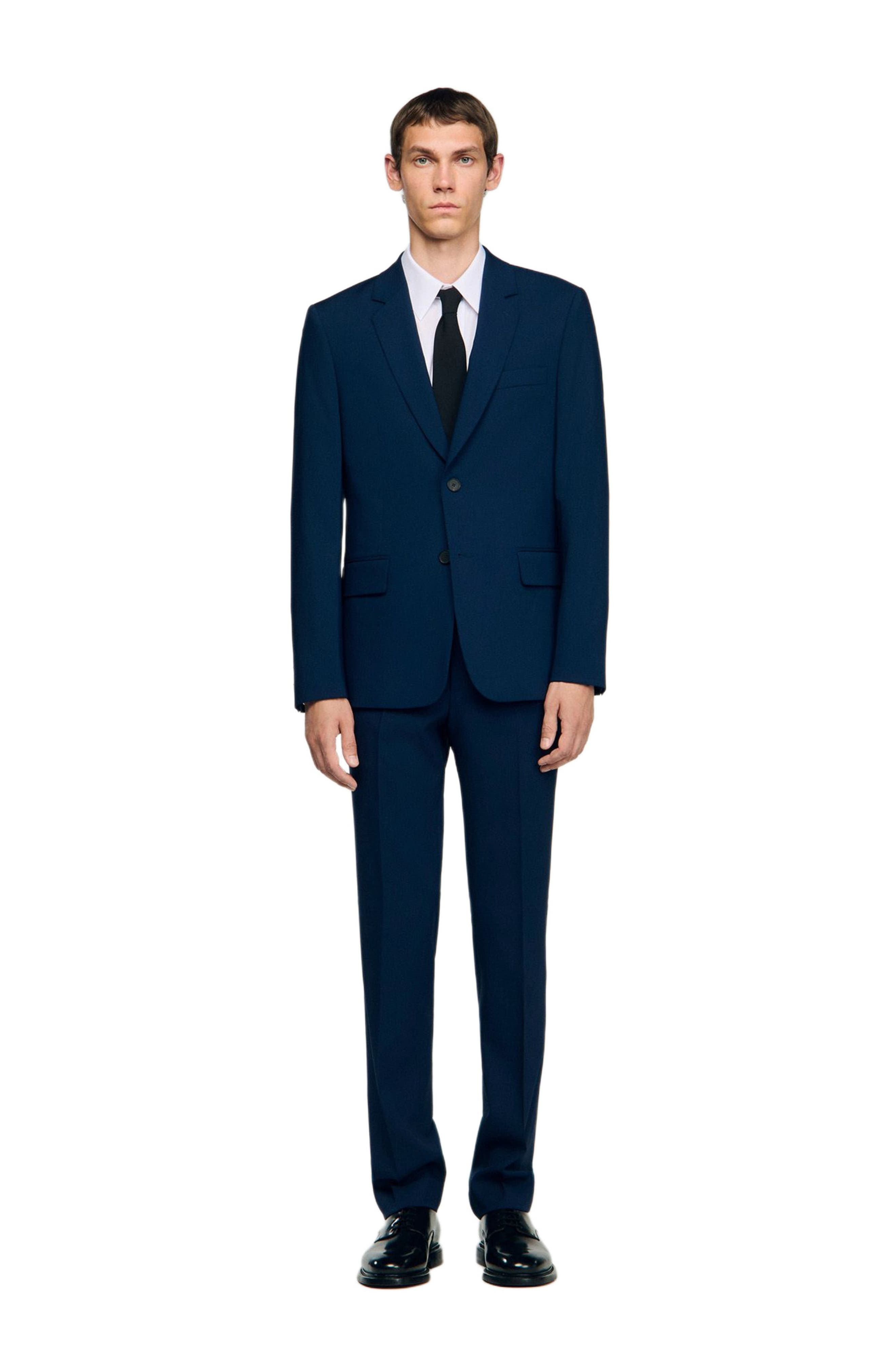SANDRO Wool suit jacket in Royal Blue at Nordstrom - 3