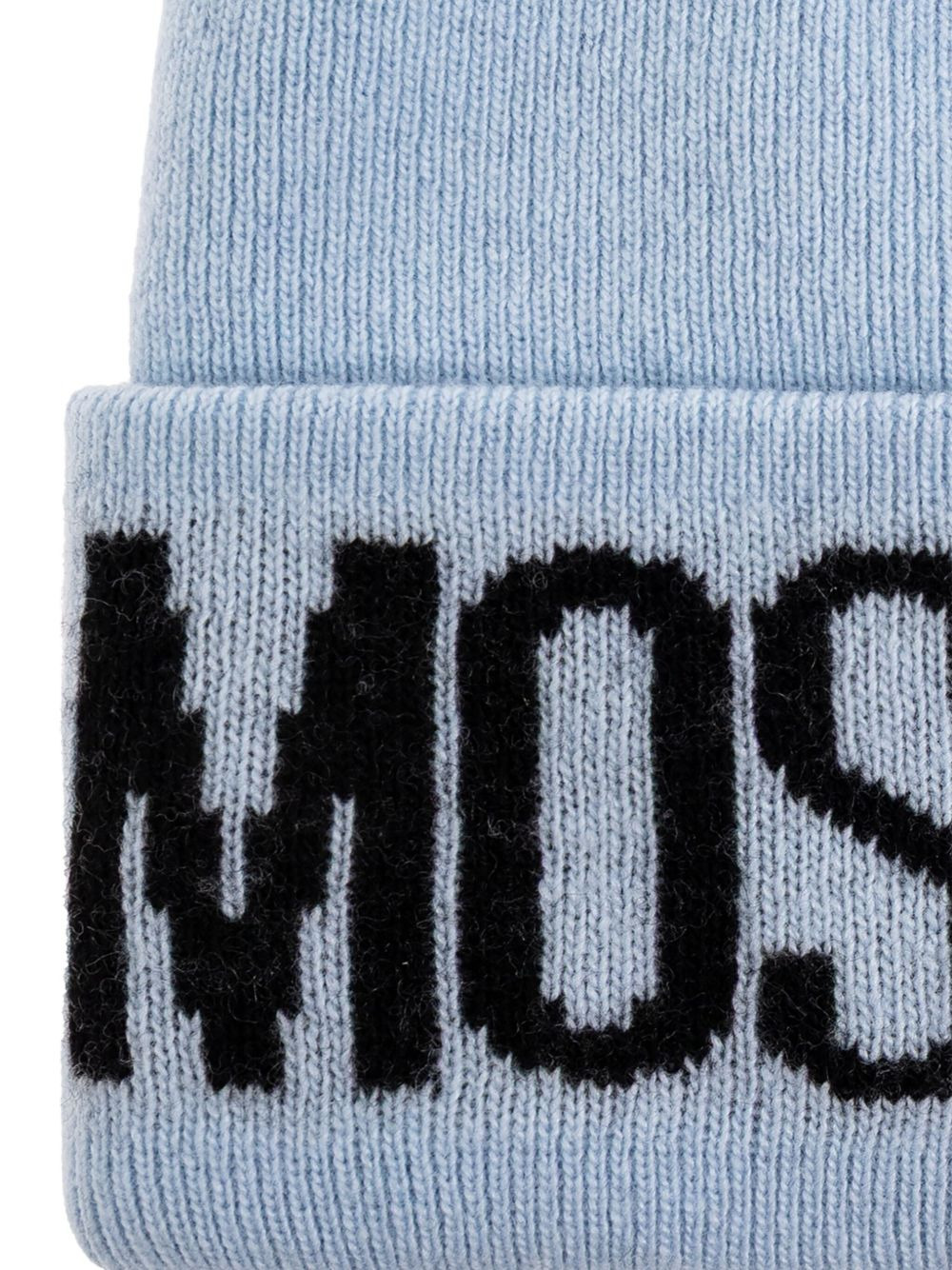 logo-embroidered beanie hat - 3