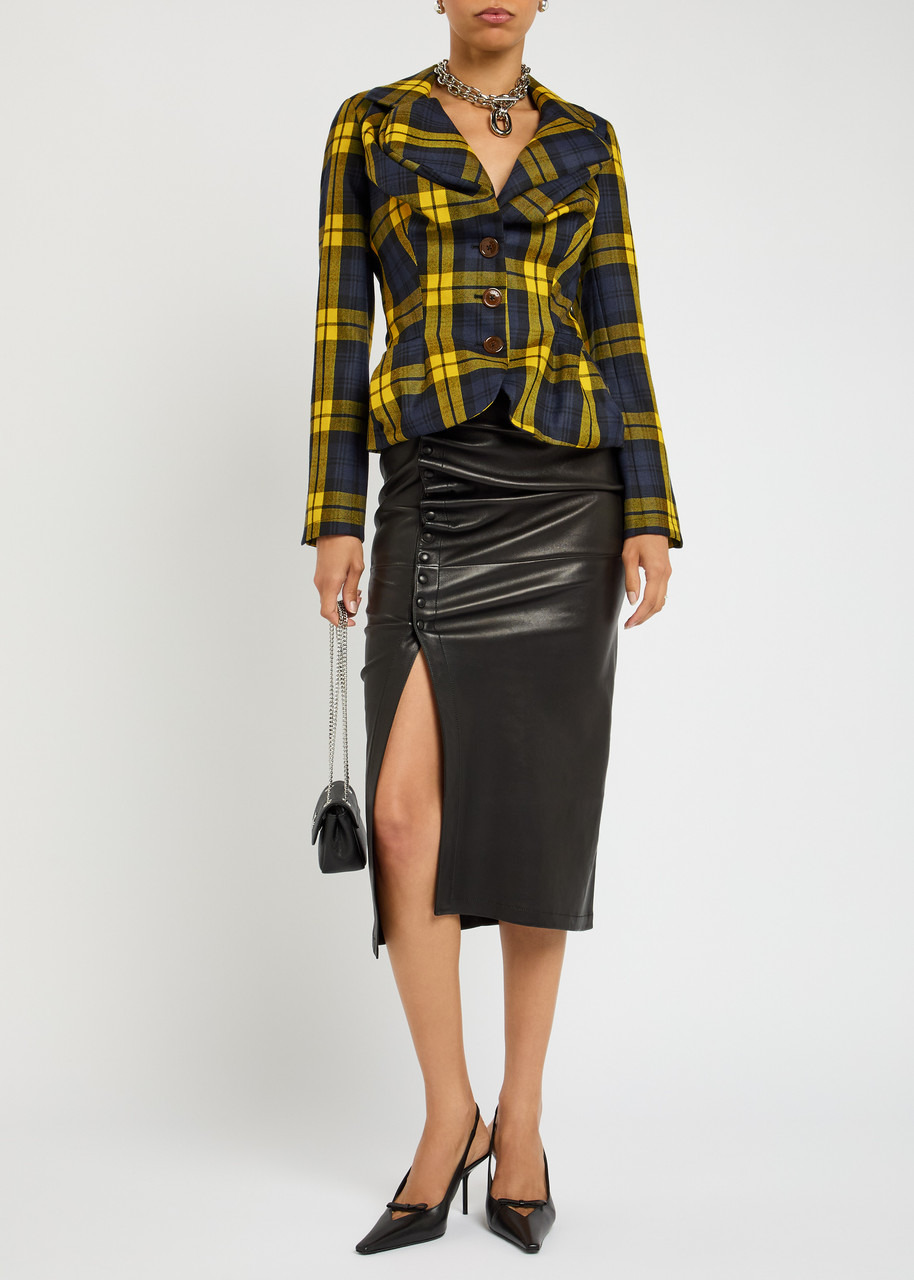 Vivienne Westwood Drunken Plaid Wool Jacket - 4