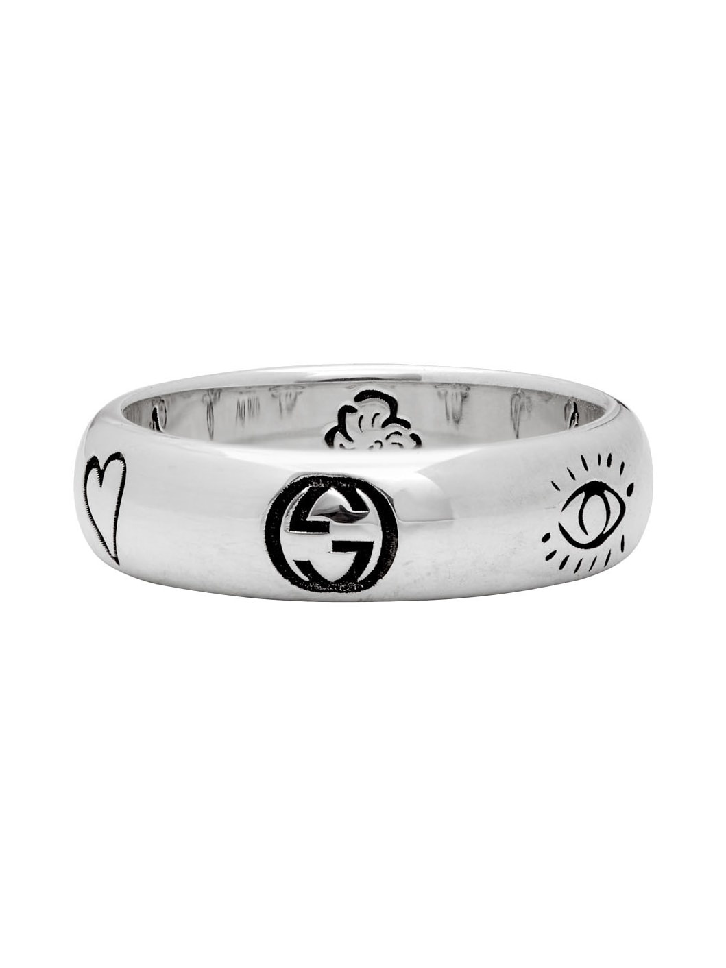 Silver 'Blind For Love' Ring - 4