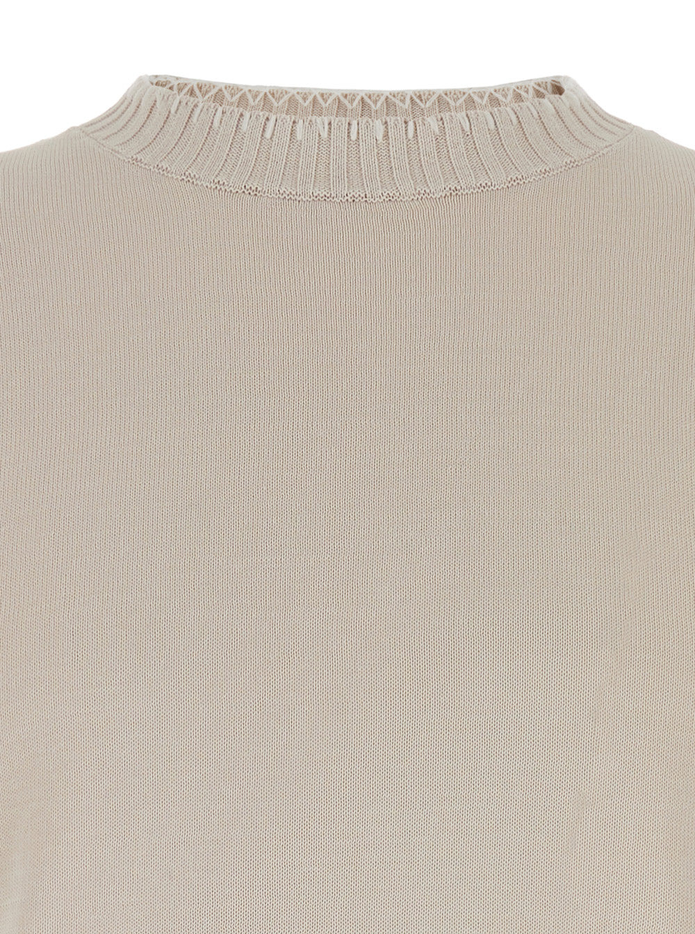 ELEVENTY - Eleventy Men Grey Crewneck T-Shirt With Ribbed Trims In Cotton Woman - 3