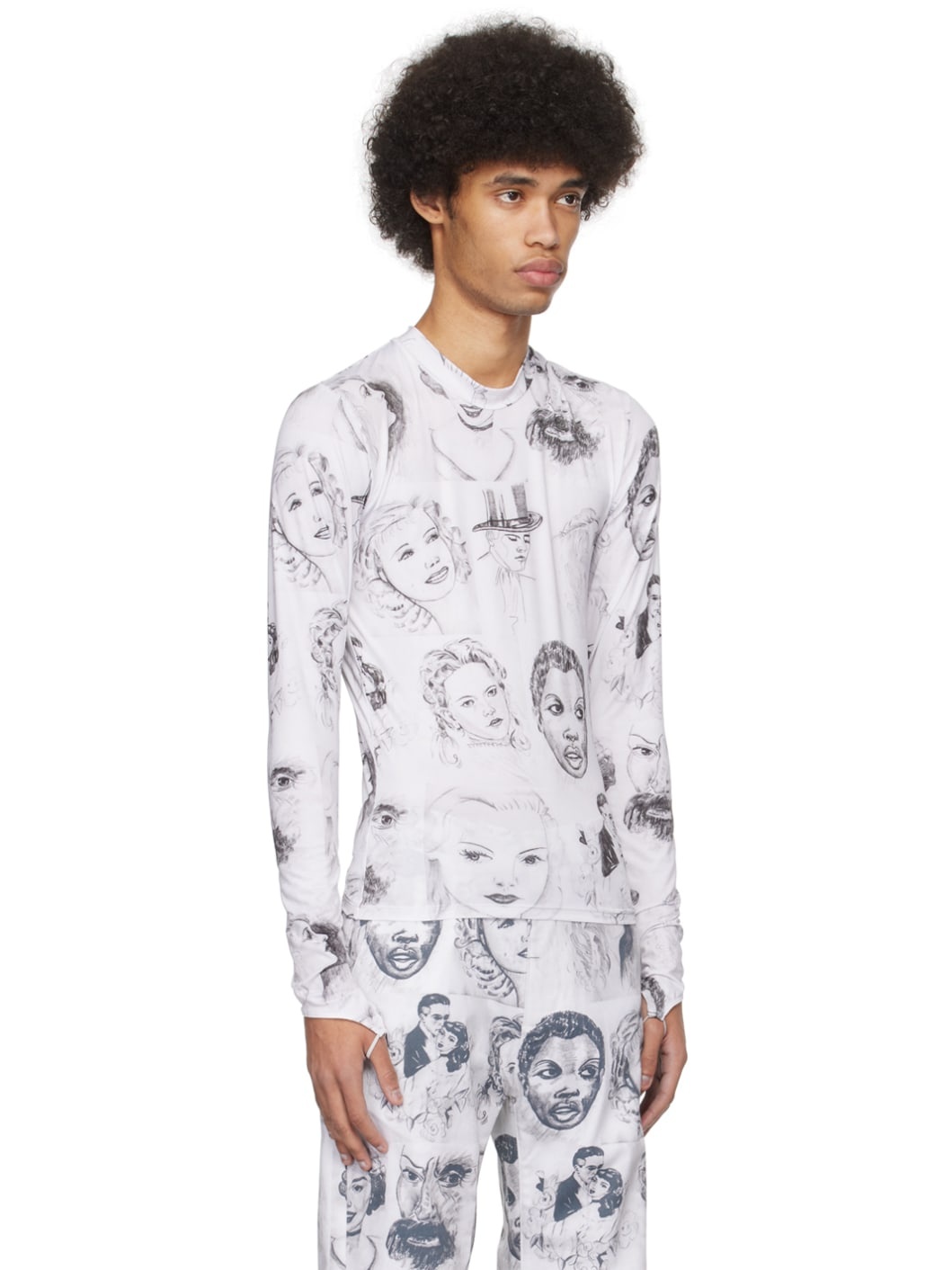 White Body Shop Long Sleeve T-Shirt - 2