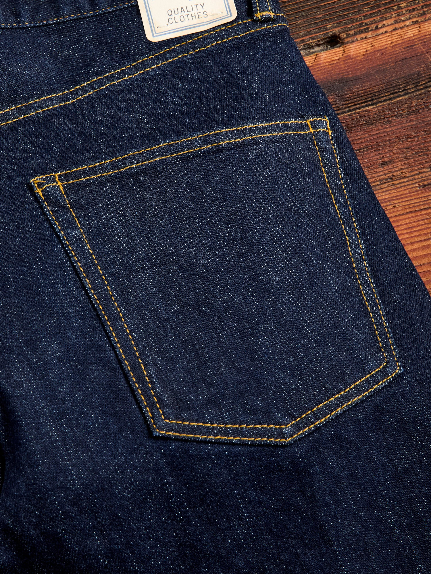 11.8oz Indigo Stretch Selvedge Denim - Tapered Fit - 11