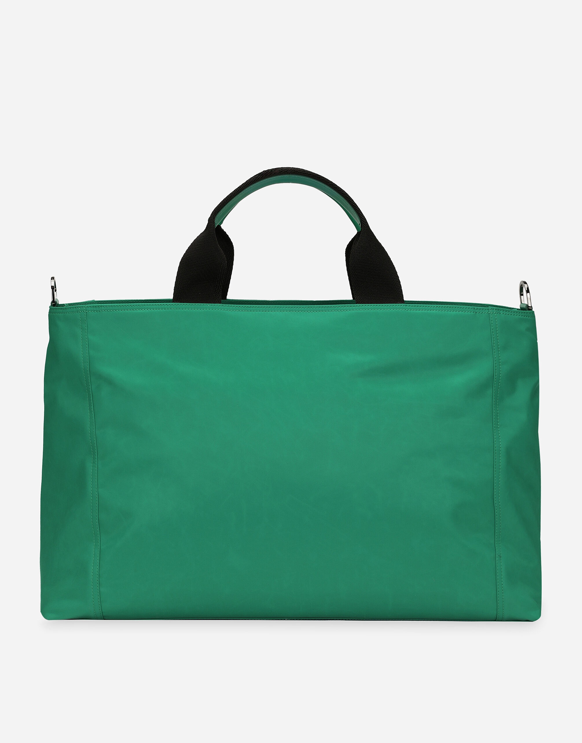 Nylon holdall with rubberized logo - 4