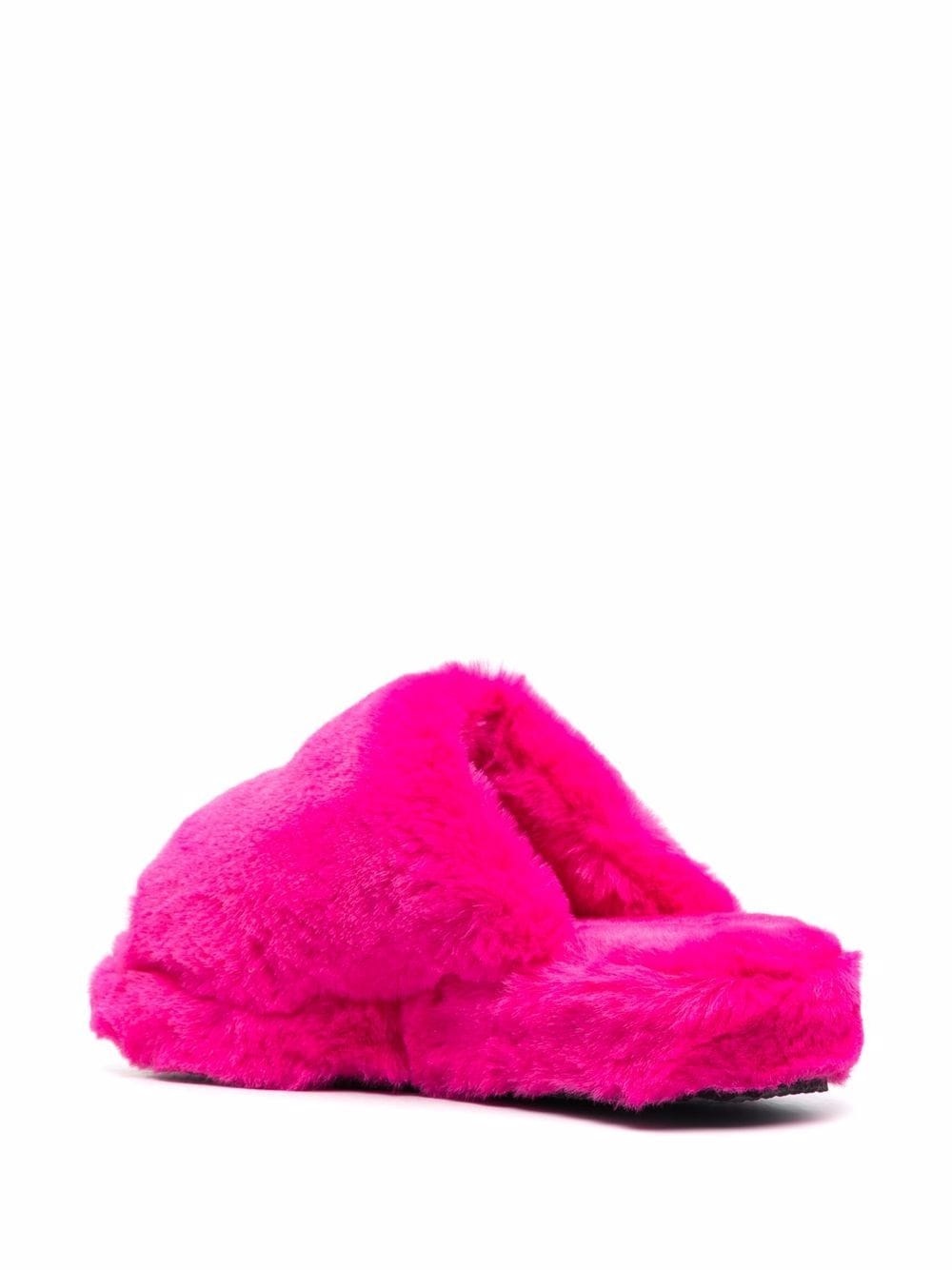 Medusa Head faux-fur slides - 3