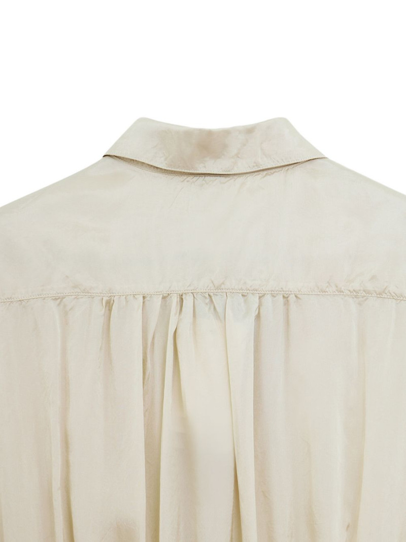 patch-pocket shirred mini dress 7